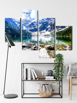 Ljuddämpande tavla - Lake morskie oko 3d