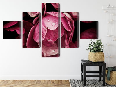 Ljuddämpande tavla - Peony flowers close up 3d