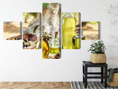 Ljuddämpande tavla - Oil bottles