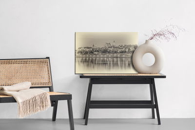 Ljuddämpande tavla - Warsaw and the vistula