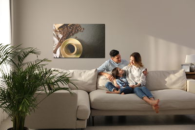 Ljuddämpande tavla - Coffee with milk foam