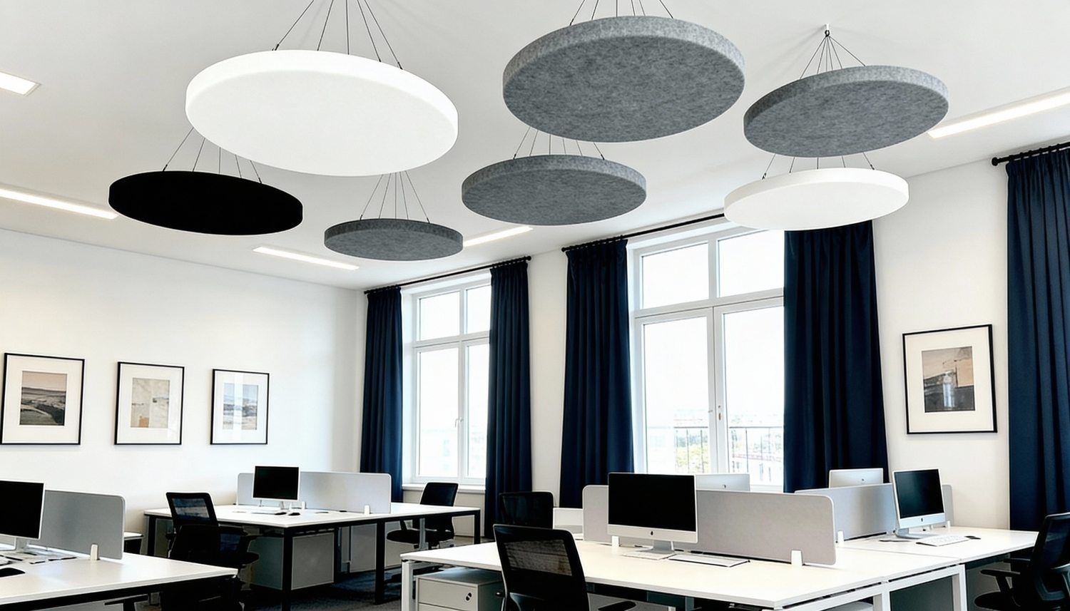 Ljudabsorbera ett kontor