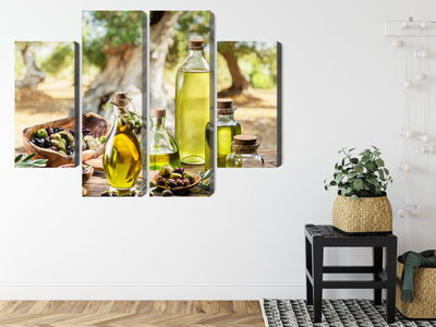 Ljuddämpande tavla - Oil bottles