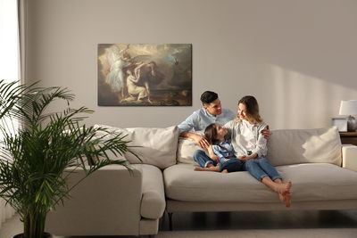 Ljuddämpande tavla - Benjamin west "exile of adam