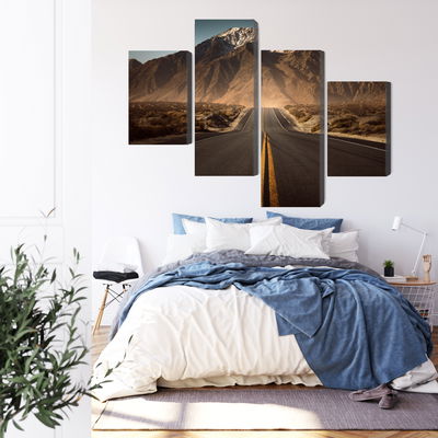 Ljuddämpande tavla - Road to the mountains 3d