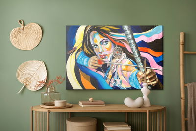 Ljuddämpande tavla - Woman with a bow