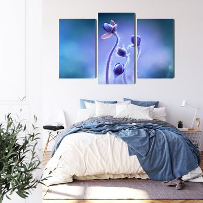 Ljuddämpande tavla - Delicate flowers on a macro