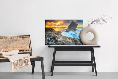 Ljuddämpande tavla - Sunset over the water