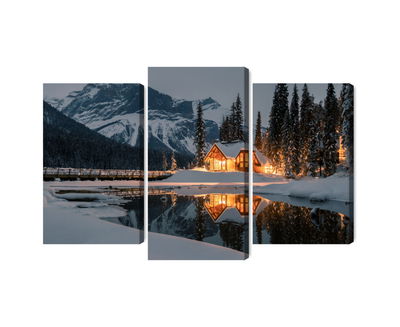 Ljuddämpande tavla - Emerald lake in Canada