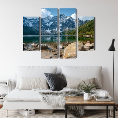 Ljuddämpande tavla - Morskie oko in the tatras 3d