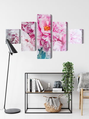 Ljuddämpande tavla - 3d peony bouquet