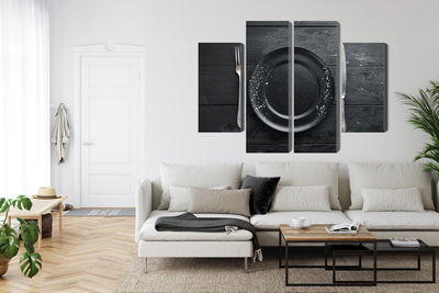 Ljuddämpande tavla - Vintage tableware