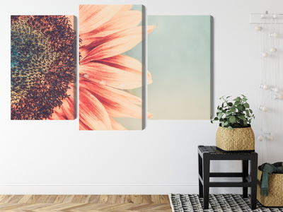 Ljuddämpande tavla - Blooming sunflower