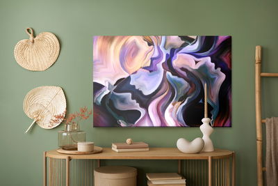 Ljuddämpande tavla - Abstraction and faces