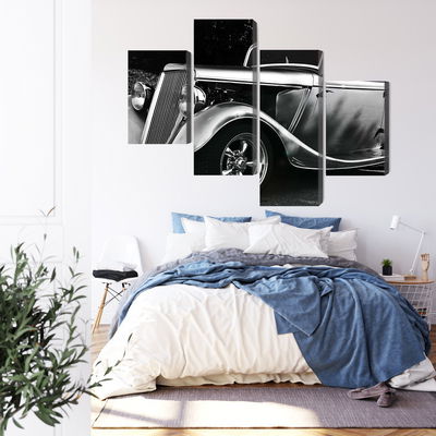 Ljuddämpande tavla - Vintage style hot rod car