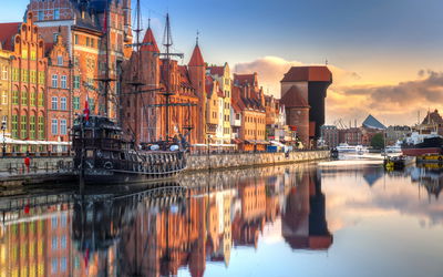 Ljuddämpande tavla - Gdansk motlawa at sunrise