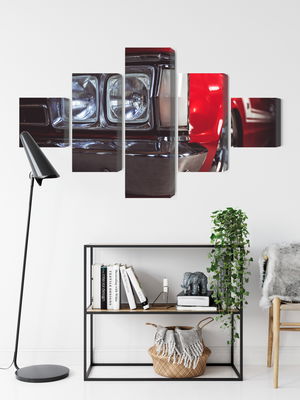 Ljuddämpande tavla - Headlight on an old car