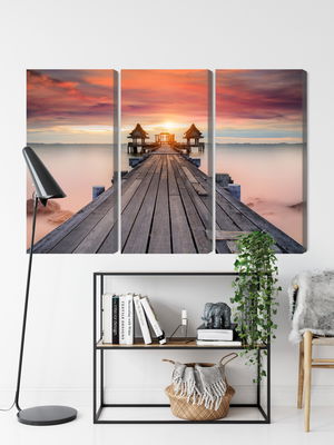 Ljuddämpande tavla - Hazy sea