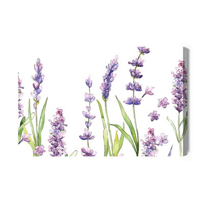 Ljuddämpande tavla - Watercolor lavender flowers