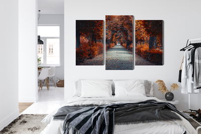 Ljuddämpande tavla - A path deep into the autumn