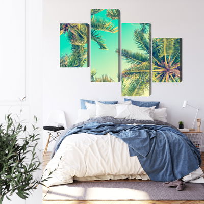 Ljuddämpande tavla - Bottom view of the palm trees