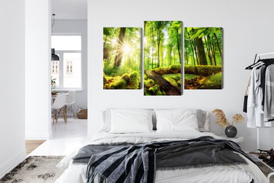 Ljuddämpande tavla - Rays of the sun in the 3d