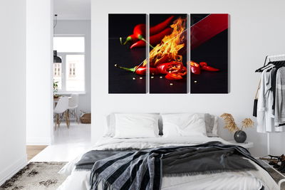 Ljuddämpande tavla - Burning knife