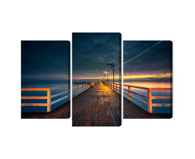 Ljuddämpande tavla - Evening view of the wooden