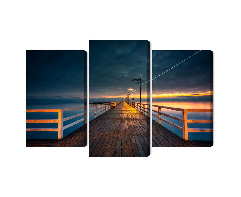 Ljuddämpande tavla - Evening view of the wooden