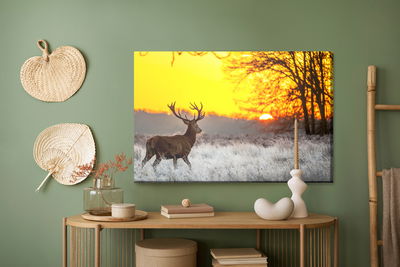 Ljuddämpande tavla - A deer on the background