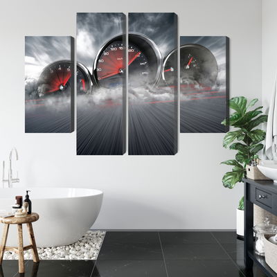 Ljuddämpande tavla - High speed car counters