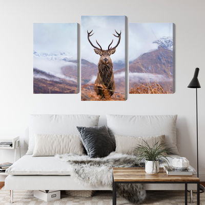 Ljuddämpande tavla - A deer on a background