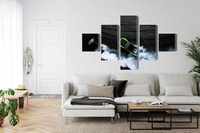 Ljuddämpande tavla - Drifting 3d cars