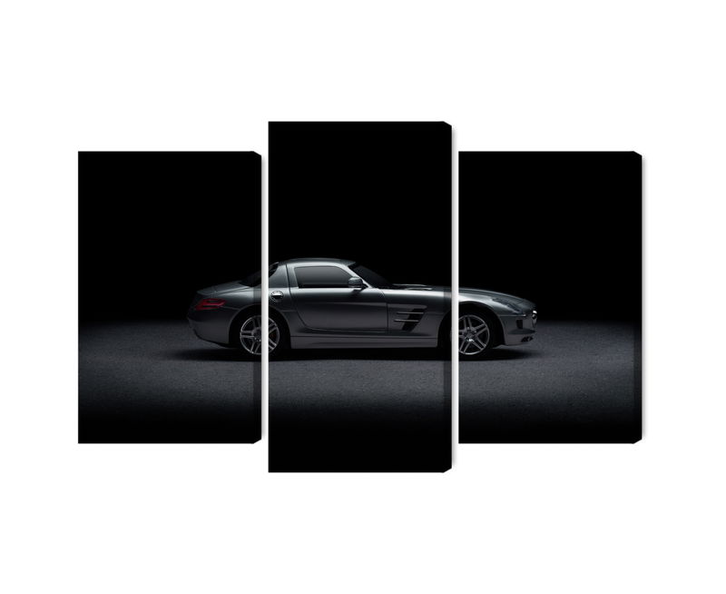 Ljuddämpande tavla - Sports car on a dark