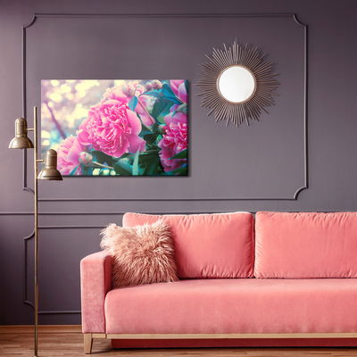 Ljuddämpande tavla - Peony bush