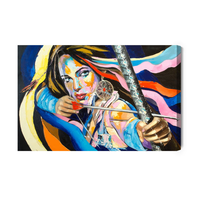 Ljuddämpande tavla - Woman with a bow