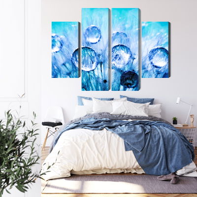 Ljuddämpande tavla - Dew drops on dandelion seeds