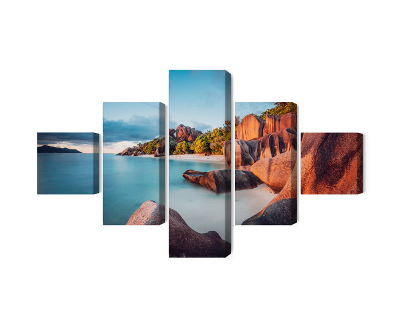 Ljuddämpande tavla - Beach in seychelles