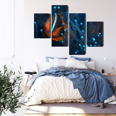 Ljuddämpande tavla - Clownfish in a 3d anemone