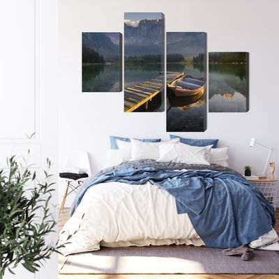 Ljuddämpande tavla - Wooden bridge over