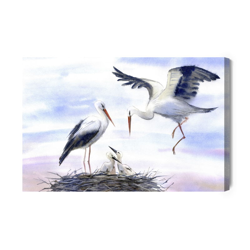 Ljuddämpande tavla - Stroch in aqaurell colours