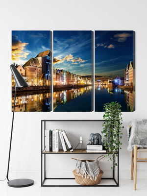 Ljuddämpande tavla - Gdansk wharf and the crane