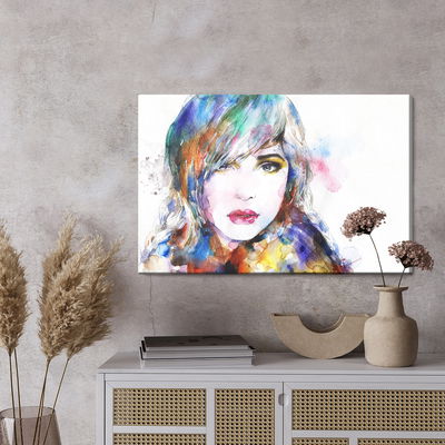 Ljuddämpande tavla - Watercolor portrait