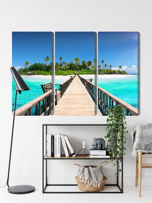 Ljuddämpande tavla - 3d pier in the maldives