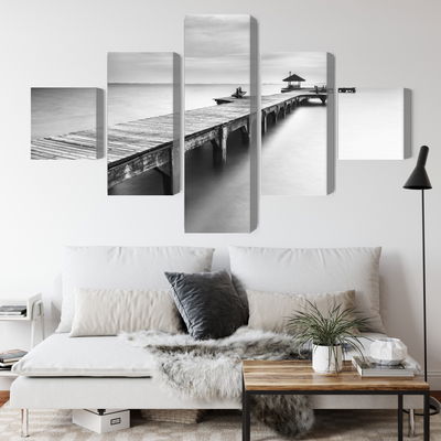 Ljuddämpande tavla - Wooden pier