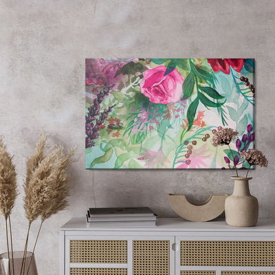 Ljuddämpande tavla - Beautiful pastel rose flowers