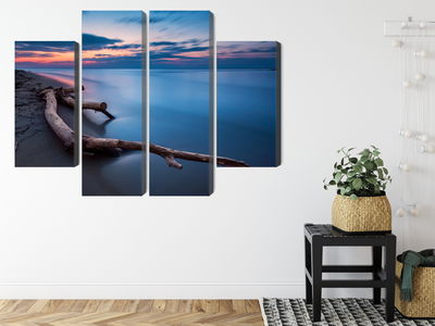 Ljuddämpande tavla - The sea landscape at evening