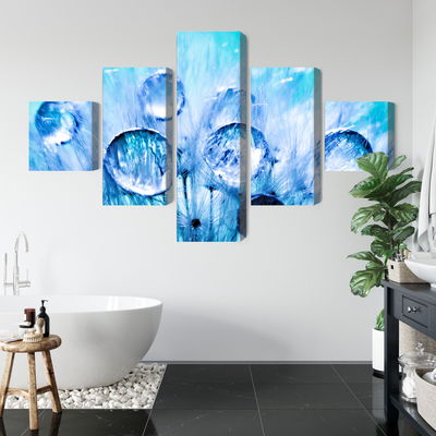 Ljuddämpande tavla - Dew drops on dandelion seeds