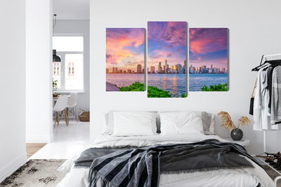 Ljuddämpande tavla - Panorama of miami during