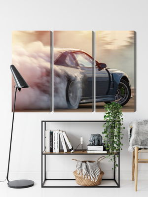 Ljuddämpande tavla - Sports car in a cloud